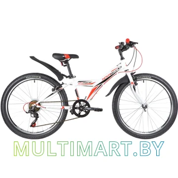 Горный велосипед Novatrack Racer Y6.V 24SH6V.RACER.12WT20 (белый, 2020)